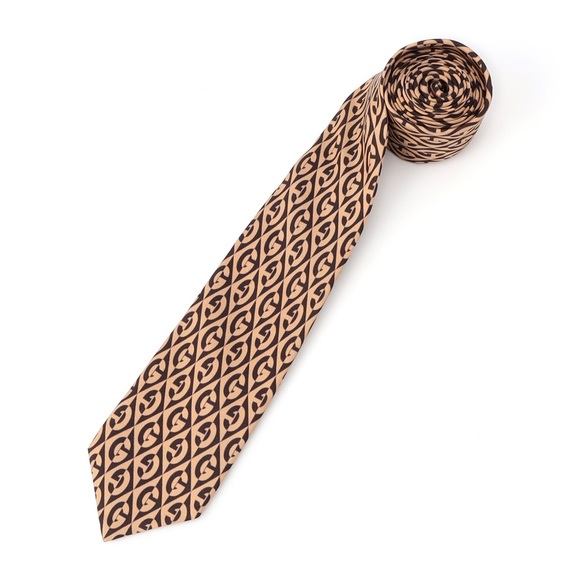 GUCCI MENS MULTICOLOR G PRINT TIE - Picture 5 of 8